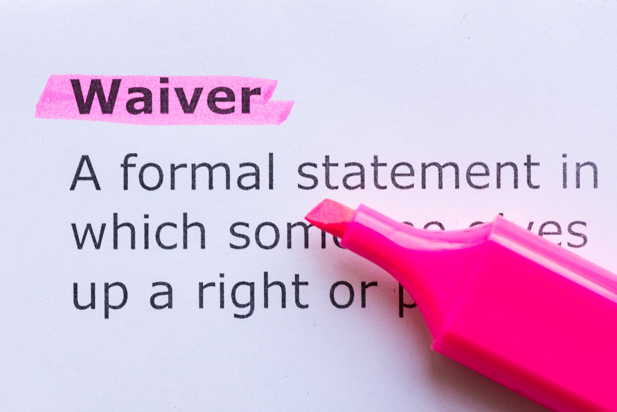 waiver