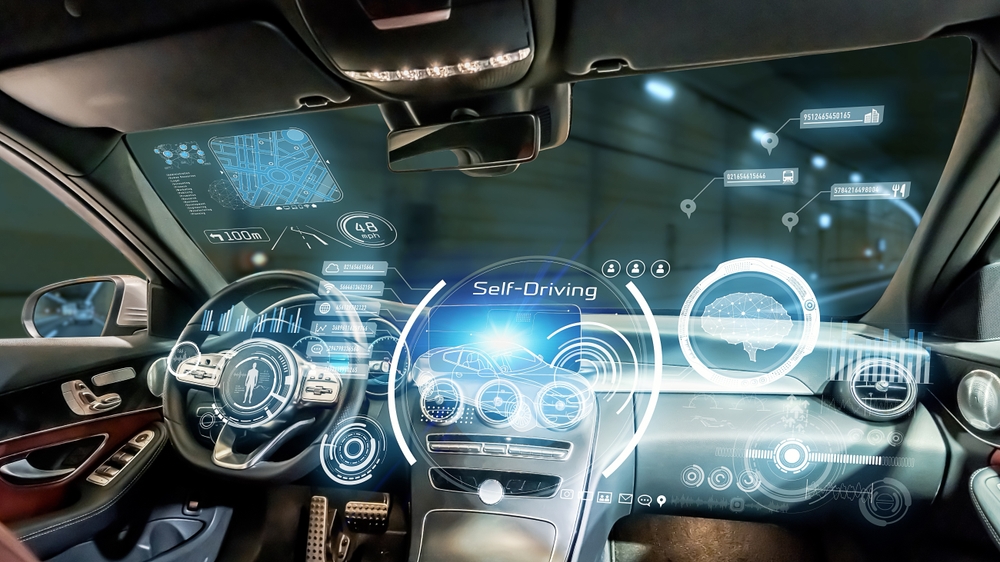Interior,Of,Autonomous,Car.,Driverless,Vehicle.,Driving,Assist,System.,Hud